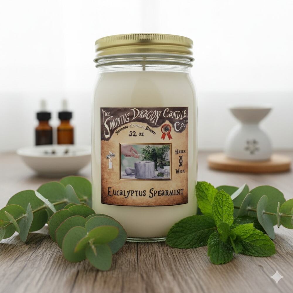 Eucalyptus Spearmint - 32 oz Coconut Wax Candle